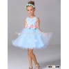 New fashion party girl dress kids frock design little queen flower girl dress with ruffle for weddin