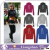 OEM Wholesale New Womens Fleece Long Sleeve Crop Top Pullover Short Hooded Sweatshirt cropped top ho