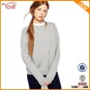 Custom pullover plain women hoodies/crewneck sweatshirt