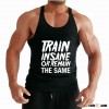 Printing your logo custom men singlet gym stringer vest