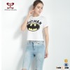 2016 Summer Korean New Style Loose Custom Cotton Blank Printing T-shirt Fashion Woman White T-shirt