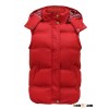 women custom cotton flannel lining padded gilet