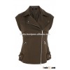 Artificial Suede Leather Vest For Women