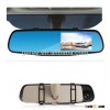 Dual-lens car black box 1080p manual car inside manual rearview mirror camera hd dvr with G-sensor L