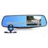 BOLAN 4.3 inch Clip on Full HD 1080p Car Rear View Mirror DVR, Car Black Box with Dual Camera
