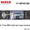 4.1inch TFT single din car radio player with reversing camera