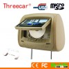 Travel mate Car headrest with 7'' 16:9 monitor support 2 gamers automobile made in china car
