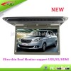 Ultra-Thin 15.6 inch USB/SD/HDMI Car Overhead bus roof mount lcd digital monitor
