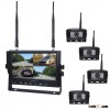 7" Heavy Duty Truck Reversing 2.4GHZ Digital Quad View Wireless Multi Camera System For Cars Wi
