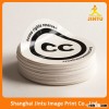 Custom logo printing white vinyl die cut car sticker wholesale