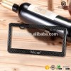 Low Quantity Wholesale American Luxury Black Real Carbon Fiber License Plate Frame