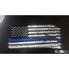 BLUE LINE Reflector Flag Vinyl Sticker decal Flag sticker custom flag printing stickers