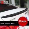 KUST Rear Spoiler For Cruze 2009 To 2014 Exterior Car Rear Spoiler For Chevrolet For cruze Accessori