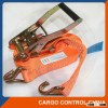 0010 EN12195-2 standard Polyester ratchet cargo lashing strap