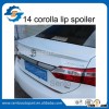 Auto part ABS material primer lip spoiler for corolla 2014 rear spoiler without light from China man