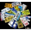 South America license plate car plate number plate
