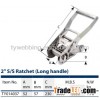2" Stainless Steel ratchet buckle (long handle)