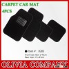 carpet car floor mat,car mat with pvc,cheap and non slip car universal mats
