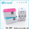 Business gifts 2015 international travel adapter,world travel adapter 2.4A ouput with EU/UK/AU/US pl