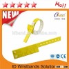 Removable 3 three tab vinyl wristbands