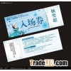 Colored printing bond paper concert tickets, landmark Ticket
