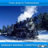 From Qingdao (China)to Moscow(Russian) container wagon railway freight transport