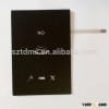PC matierial garphic overlay membrane switch for remote control