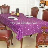 round dot table cloth with heat transfer printing for home textile and outside and restaurant