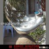 Stainless steel sculpture . big wing