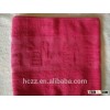 top quality red 100% cotton jacquard face towel