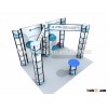 10x10ft aluminum metal frame booth,aluminum booth
