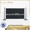 wholesaler event different colour barrier banner set stainless steel for advertisting