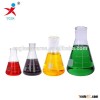 handblown wide neck pyrex borosilicate glass conical flask with printing/laboratory glassware