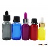 Best Selling cosmetic bottle frosted black glass vape bottles 30 ml dropper glass bottle for e juice
