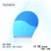 Rechargeable silicon face cleaner wash machine,skincare cleaning facial brush massager