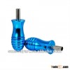 Novelty aluminium alloy anodized light blue round tattoo grip