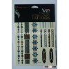 Water-Based Flash Inspired Jewelry Gold Tattoo Sticker