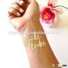 gold bride tribe tattoo sticker
