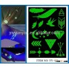 Metallic Flash Tattoos glow in the dark Temporary Gold/Silver Body Jewelry Sticker Deco Non-toxic me