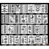 Latest 2016 Hot Black White Tattoo Henna Lace Bulk Temporary Body Hair Hand Tattoo Sticker