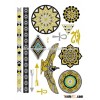 NEW HOT Egyptian gold temporary tattoo stickers Disposable gold flash tattoo Pharaoh Egypt flash Met