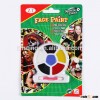 6 colors football fans face paint with brush for European Cup World Cup