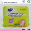 Disposable A grade best quality super soft women sanitary cotton pads/280mm lady napkins manufaturer