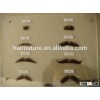 Stocks 100% human hair hand made lace eyebrows / injection eyebrows and moustaches