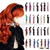 15cm ombre color body wave hair weaving for DIY doll wig