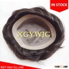 Stock 8"x10"/ 7"x9"/ 6"x8" 100% Indian Remy Human Hair Fine Mono Base