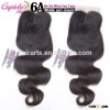 Hair arts wholesale No damage Brazilian lace closure 100 human hair lace closures