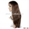 2016 Hand Tied Silky Straight Brazilian Human Hair Wig, 8"-24" Natural Hairline 100% Human