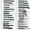 High quality carbon cutting comb hair cutting comb salon barber combs