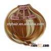 clip in nature blonde hair bangs easy clips hair extensions hair pieces for women
